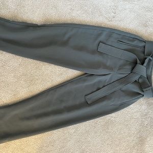 Aritzia High Waist Tie Front Pant